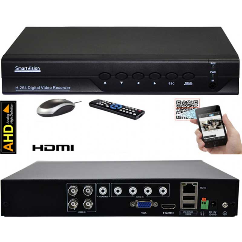 AHD 4 CH 4 MP Kayıt Cihazı SV-6504AHD