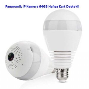 Ampul Wi-Fi Kamera Hem Ampul Hem Kamera Sv-3608