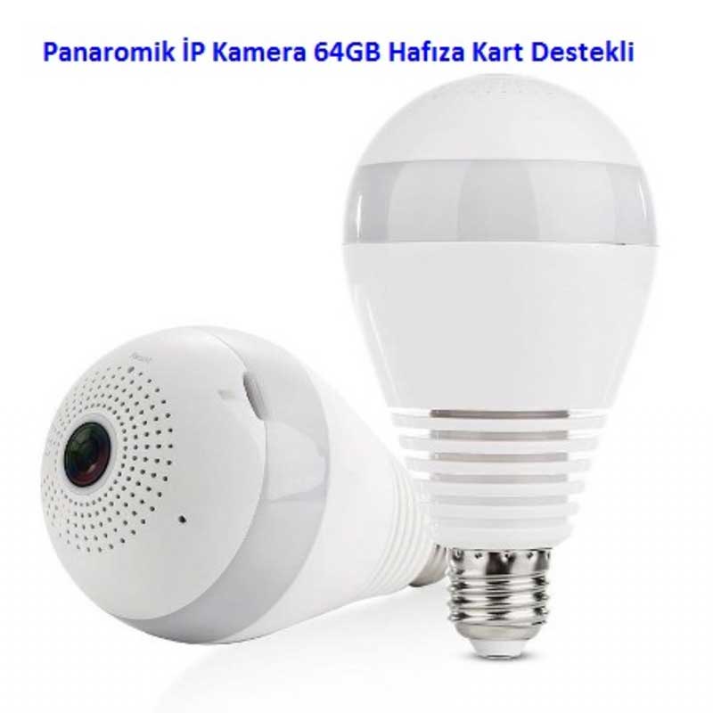 Ampul Wi-Fi Kamera Hem Ampul Hem Kamera Sv-3608