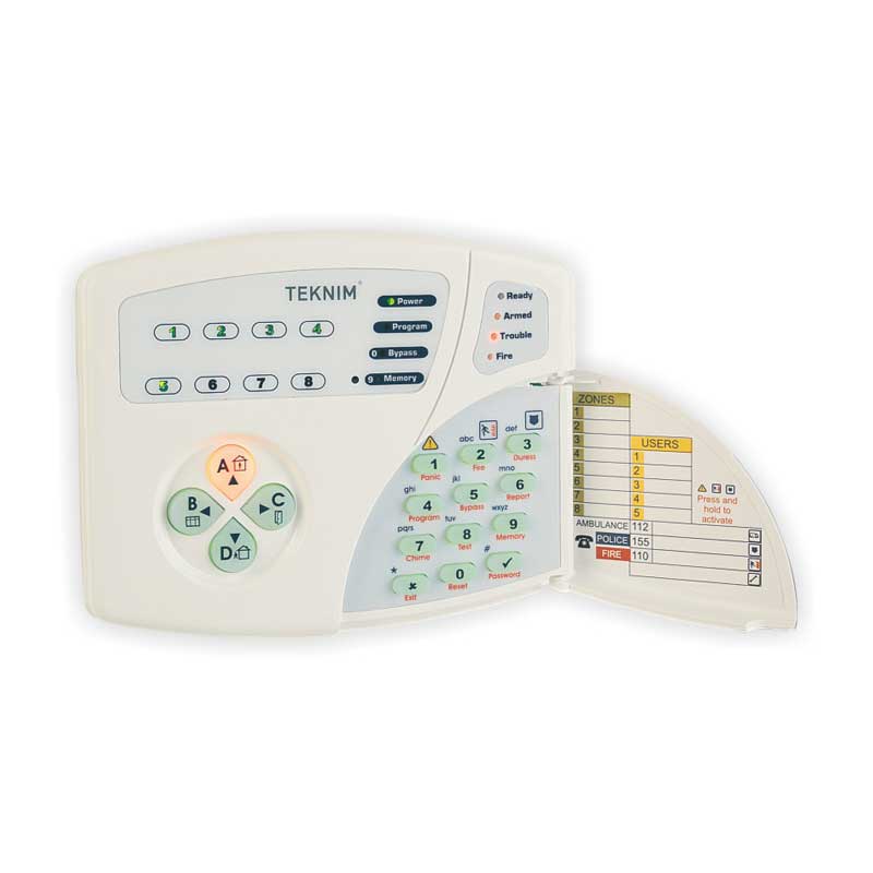 LED KEYPAD 8 ZON SİSTEMLER İÇİN VPC-108