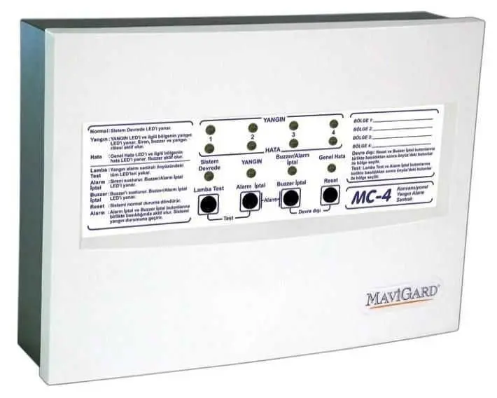 2 Bölge Konvansiyonel Yangın Alarm Santrali ML-2222