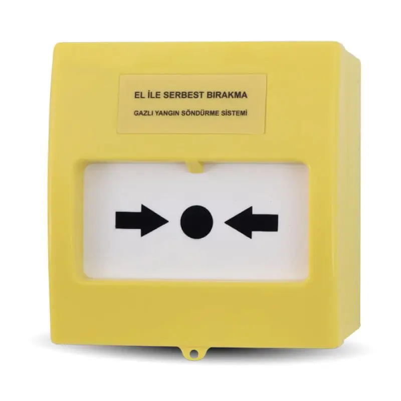 EL İLE SERBEST BIRAKMA BUTONU, GAZLI YANGIN SÖNDÜRME SİSTEMLERİ İÇİN TFB-3165 Y