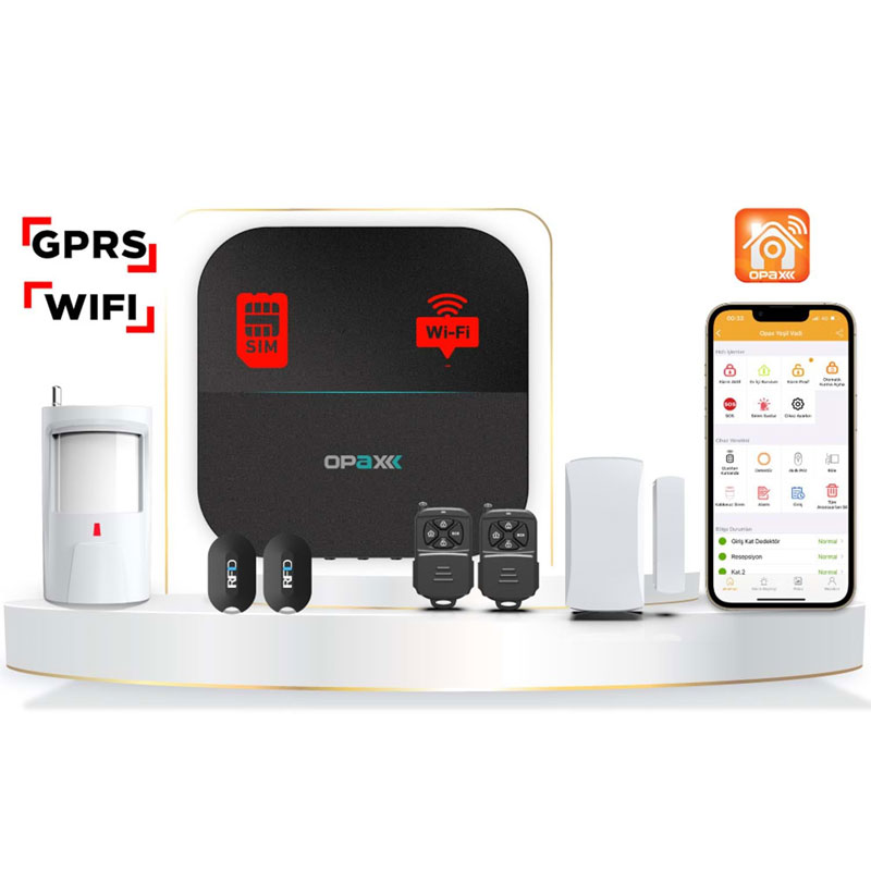 Opax-W20 Gprs, Gsm, Wifi Kablosuz Network Alarm Sistemi